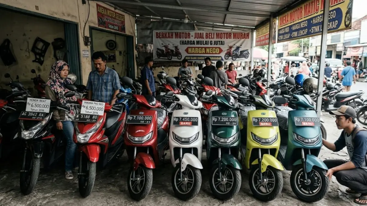 Motor listrik harga 7 jutaan makin populer! Ini 5 rekomendasi terbaik 2026 dengan fitur lengkap dan hemat biaya.
