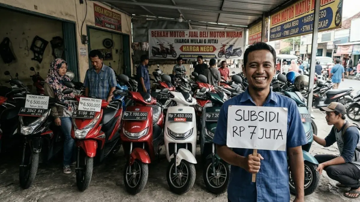 Motor listrik subsidi Rp7 juta bikin harga makin murah! Ini 5 rekomendasi terbaik 2025 dengan fitur lengkap dan jarak jauh.