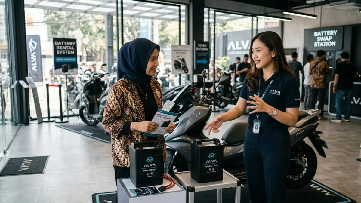 Motor listrik tanpa beli baterai kini tren! Cukup sewa Rp250 ribu per bulan, dapat garansi seumur hidup dan lebih hemat.

