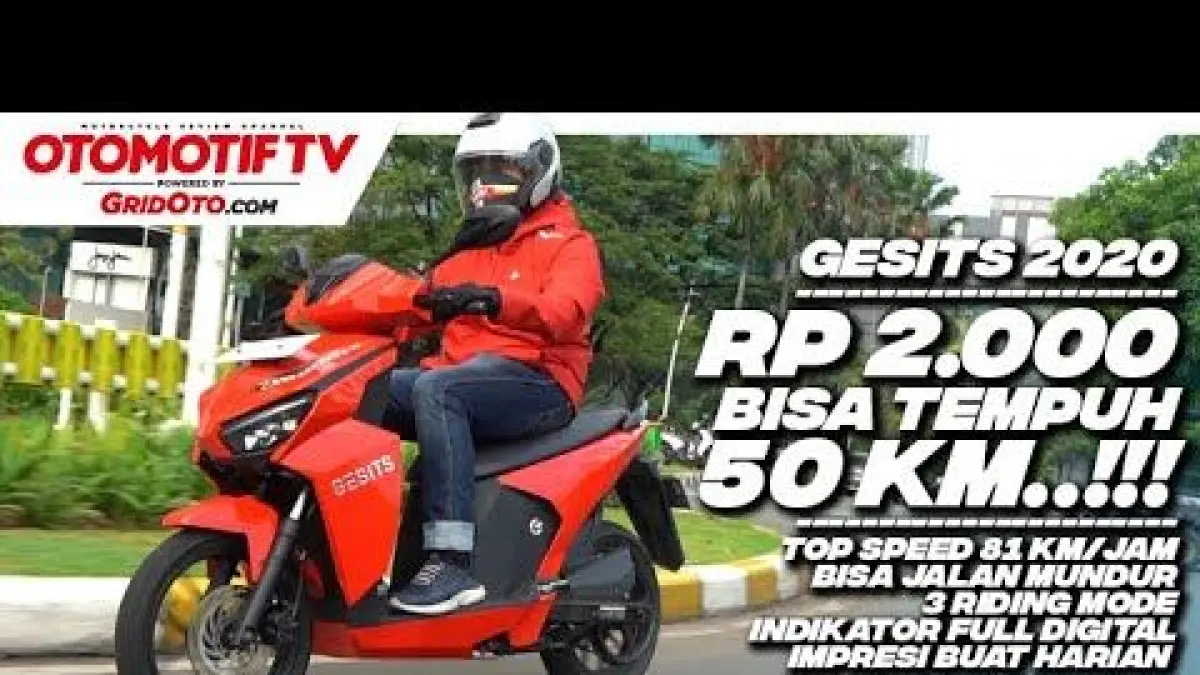 Review Gesits G1 2019: Motor Listrik Lokal Rp24,9 Juta, Jarak 50 Km dan Fitur Modern! (pinterest)