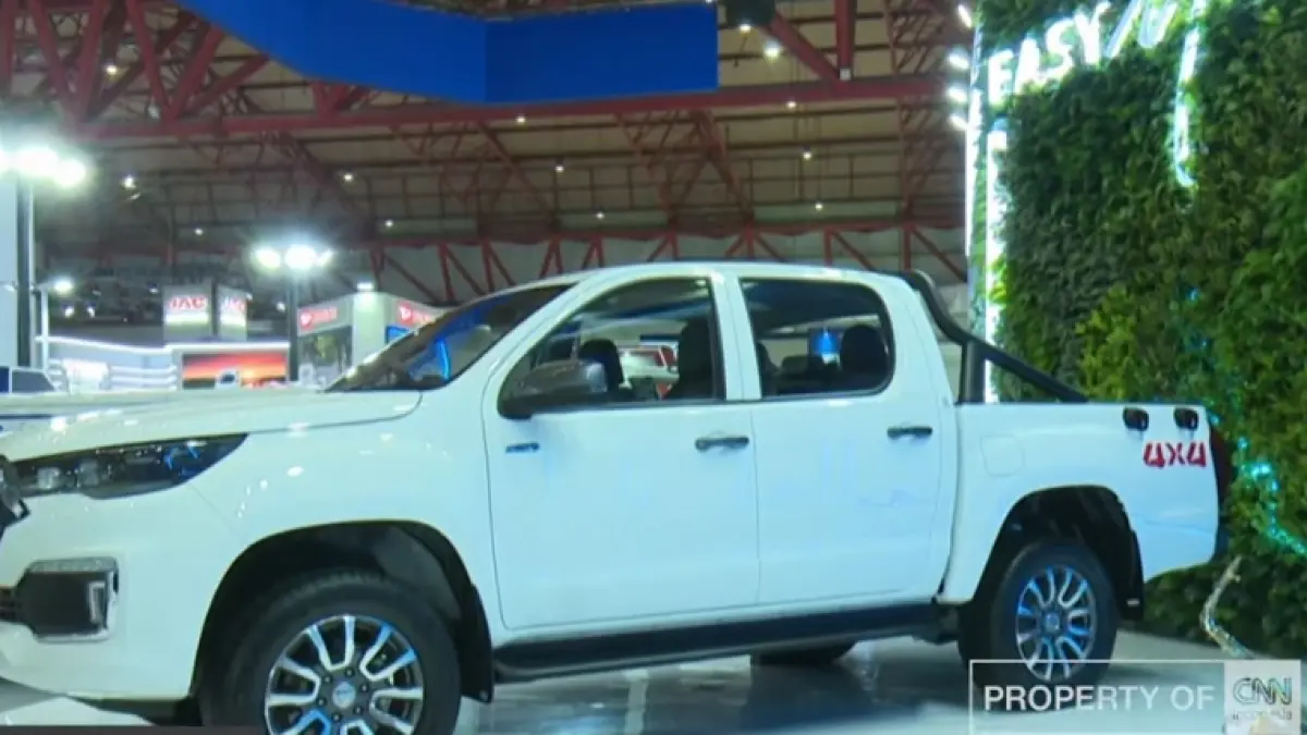 Mobil listrik komersial meramaikan GIIAS Komersial 2026, JAC dan Foton hadirkan double cabin EV untuk sektor tambang(screenshot youtube)