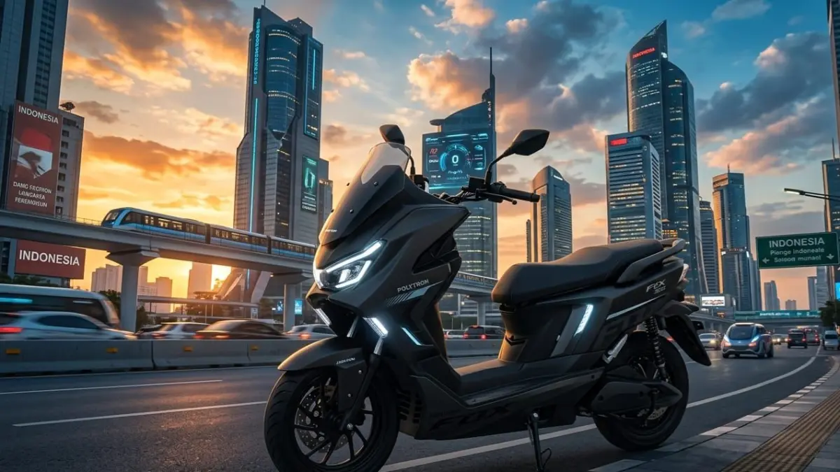 Polytron Fox 350 hadir dengan cruise control, keyless, jarak 130 km, dan harga Rp15 jutaan. Motor listrik ini siap jadi primadona.
