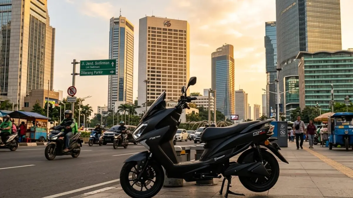 Polytron Fox 350 hadir dengan harga Rp15 jutaan lewat sewa baterai atau Rp27,5 juta beli putus. Motor listrik ini tawarkan fleksibilitas.