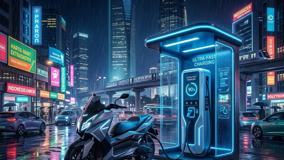 Polytron Fox 350 hadir sebagai suksesor Fox R dengan harga Rp15 jutaan, fitur canggih, dan jarak tempuh hingga 130 km.