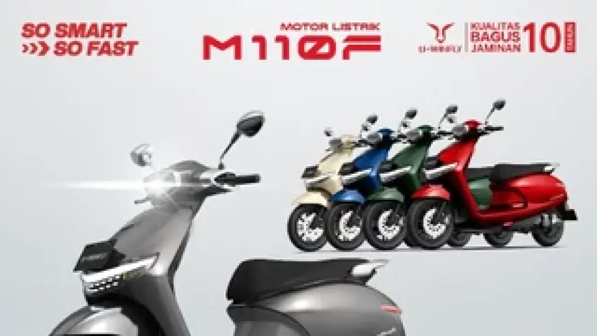 UWINFly M110F hadir dengan motor 3.000 watt, jarak 100 km, fast charging dan smart connect, harga Rp14 jutaan.