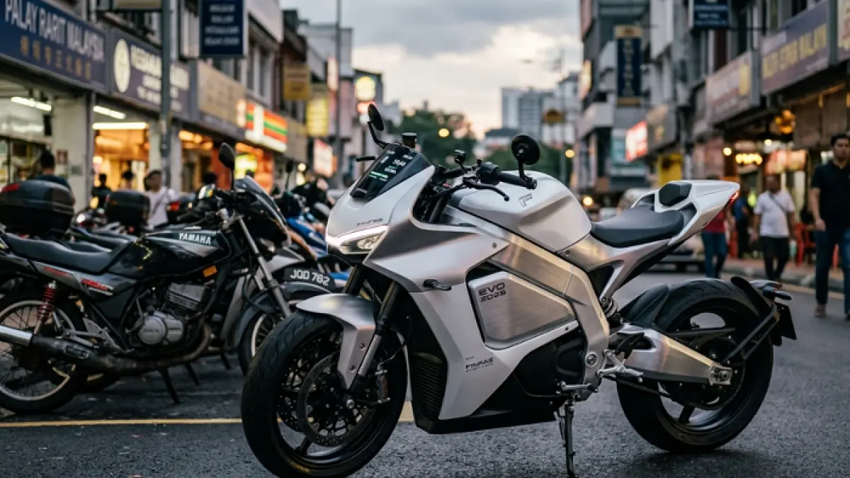 Finfast Viper motor listrik tawarkan jarak 156 km, desain sporty mirip Vario, dan fitur tukar baterai cepat tanpa menunggu. Ilustrasi Gemini AI