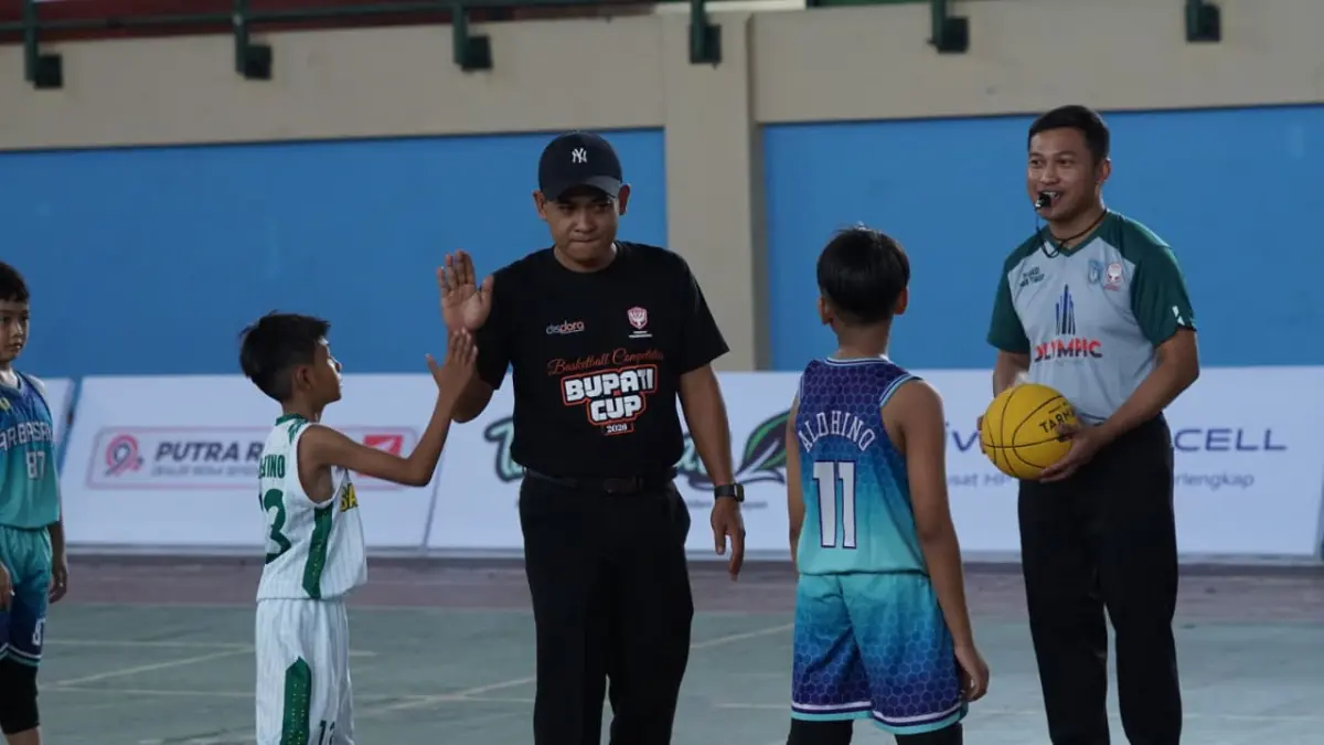 Gelaran kompetisi bola basket antarpelajar di Tulungagung beberapa waktu lalu.(PERBASI TULUNGAGUNG UNTUK RADAR TULUNGAGUNG)
