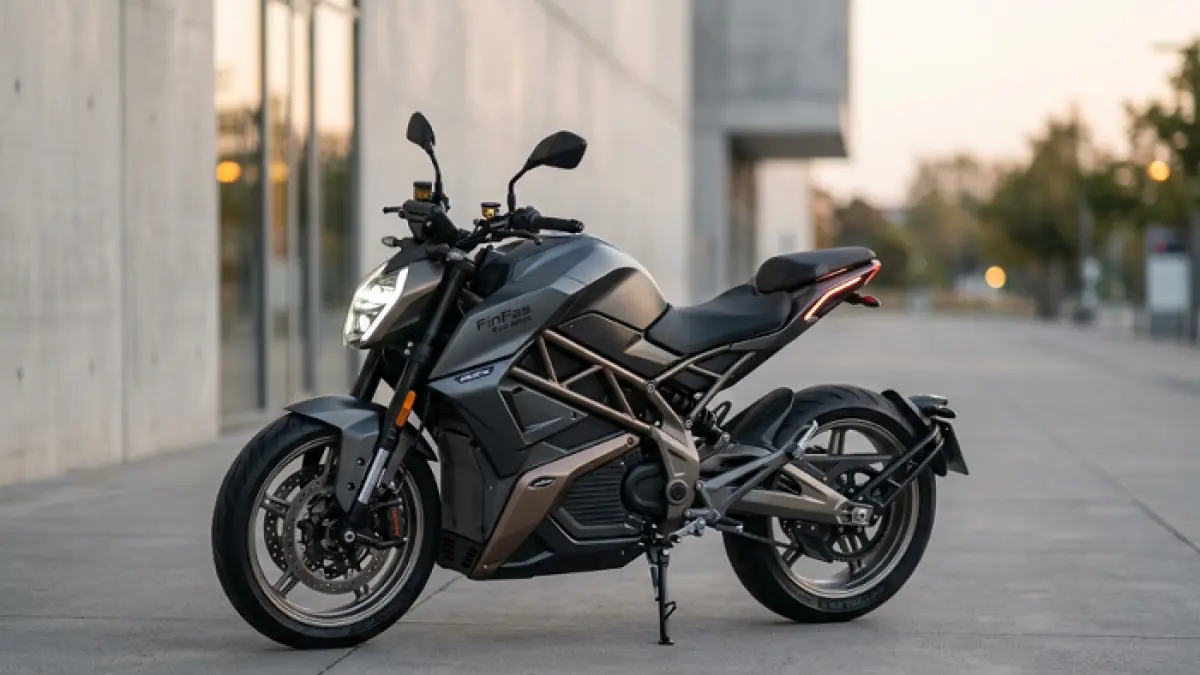Motor listrik FinFas Evo 2026 hadir dengan harga Rp11 jutaan dan jarak 262 km, siap mengguncang pasar Indonesia. Ilustrasi Gemini AI