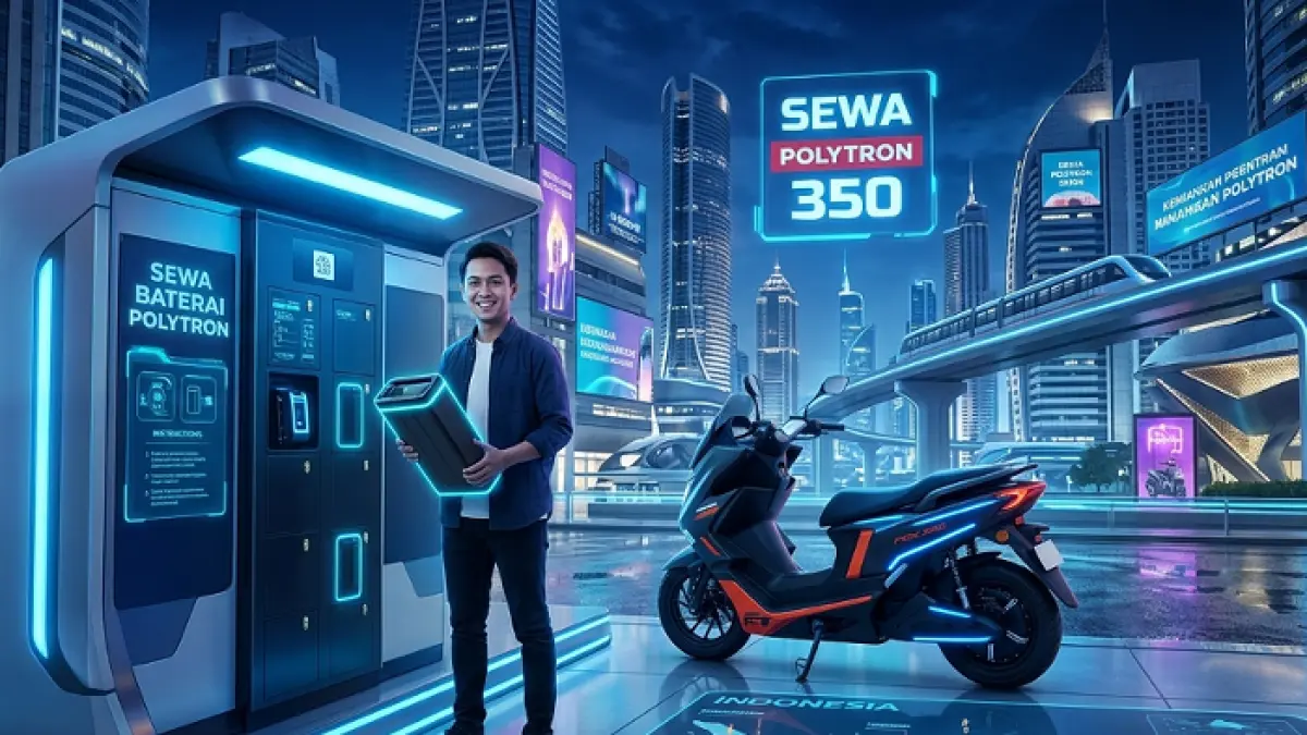 Cara sewa baterai Polytron Fox 350 agar murah di 2026, strategi hemat motor listrik biar biaya bulanan makin ringan (GEMINI AI)