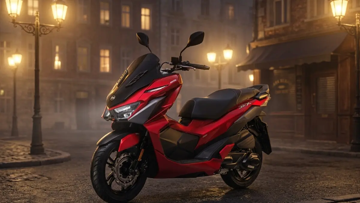 Review Polytron Fox 350 motor listrik 2026 dengan desain baru, fitur canggih, dan harga kompetitif. Simak ulasan lengkapnya! (AI IMAGE)