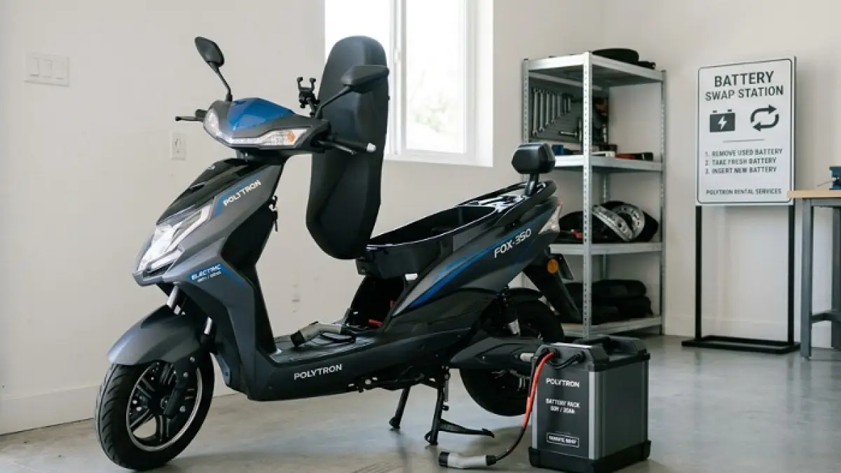 Polytron Fox 350 disebut motor listrik paling hemat untuk ojol, tahan seharian, dan minim biaya operasional. Ini keunggulannya. Ilustrasi Gemini AI