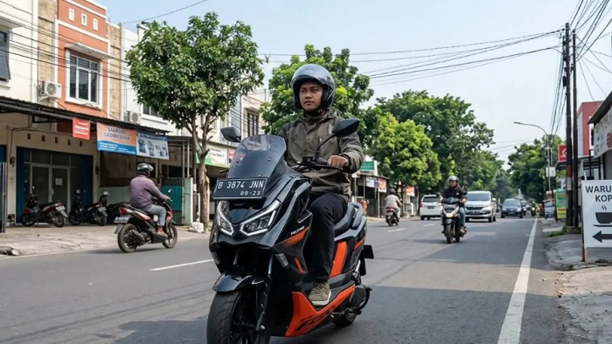 Polytron Fox 350 hadir dengan jarak 130 km dan sewa baterai seumur hidup. Apakah motor listrik ini benar-benar hemat ? Ilustrasi Gemini AI