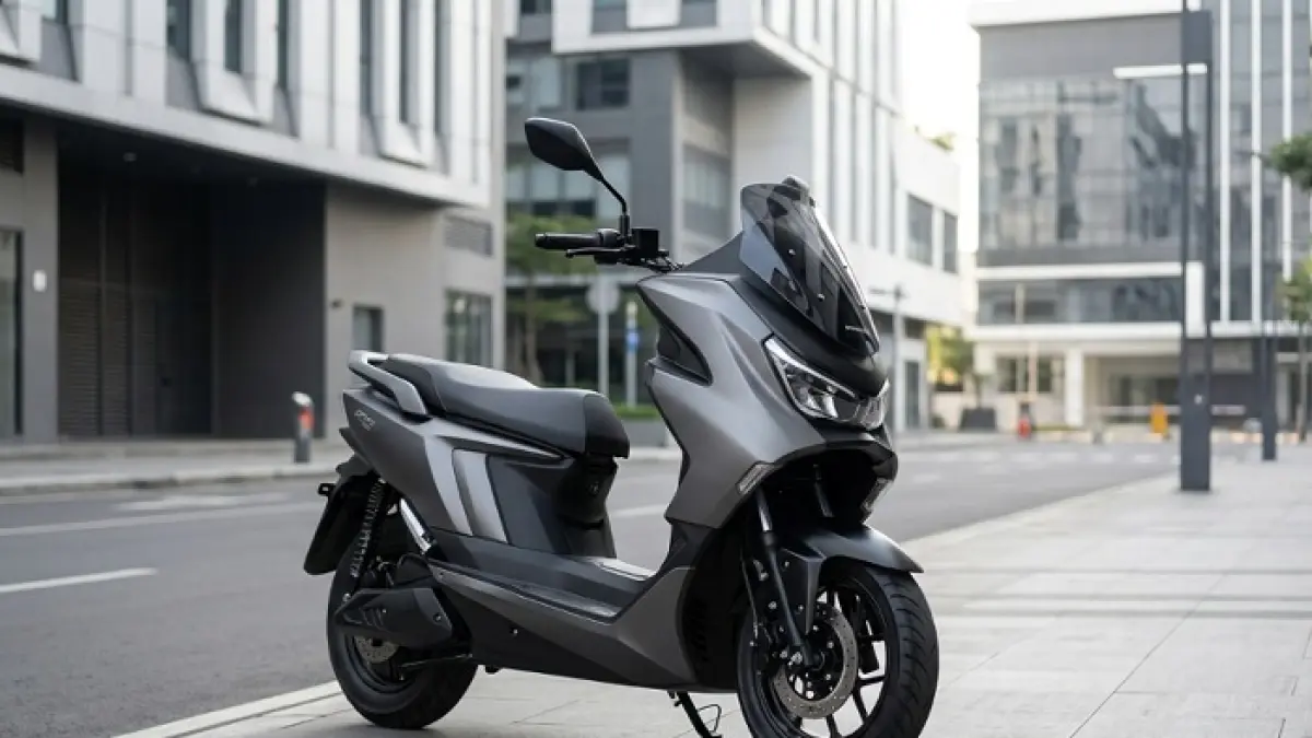 Polytron Fox 350 jadi motor listrik favorit ojol, hemat biaya dan jarak tempuh 130 km, cocok untuk operasional harian. Ilustrasi Gemini AI