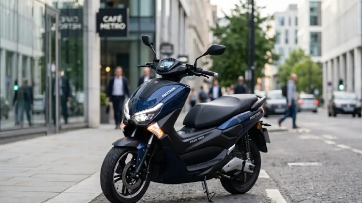 Polytron Fox 350 resmi meluncur, motor listrik jarak 130 km dengan harga mulai Rp15,5 juta dan fitur canggih. Ilustrasi Gemini AI