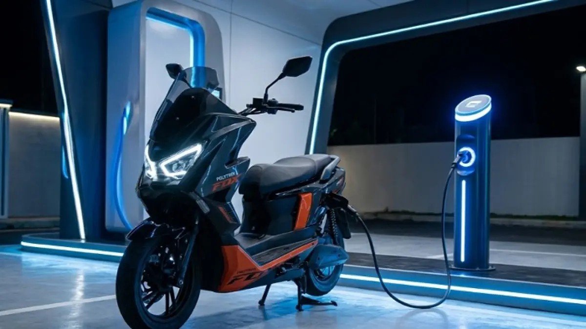 Review Polytron Fox 350: cara pakai, mode D dan S, fitur mundur hingga HSA yang bikin motor listrik ini makin canggih (Gemini AI).