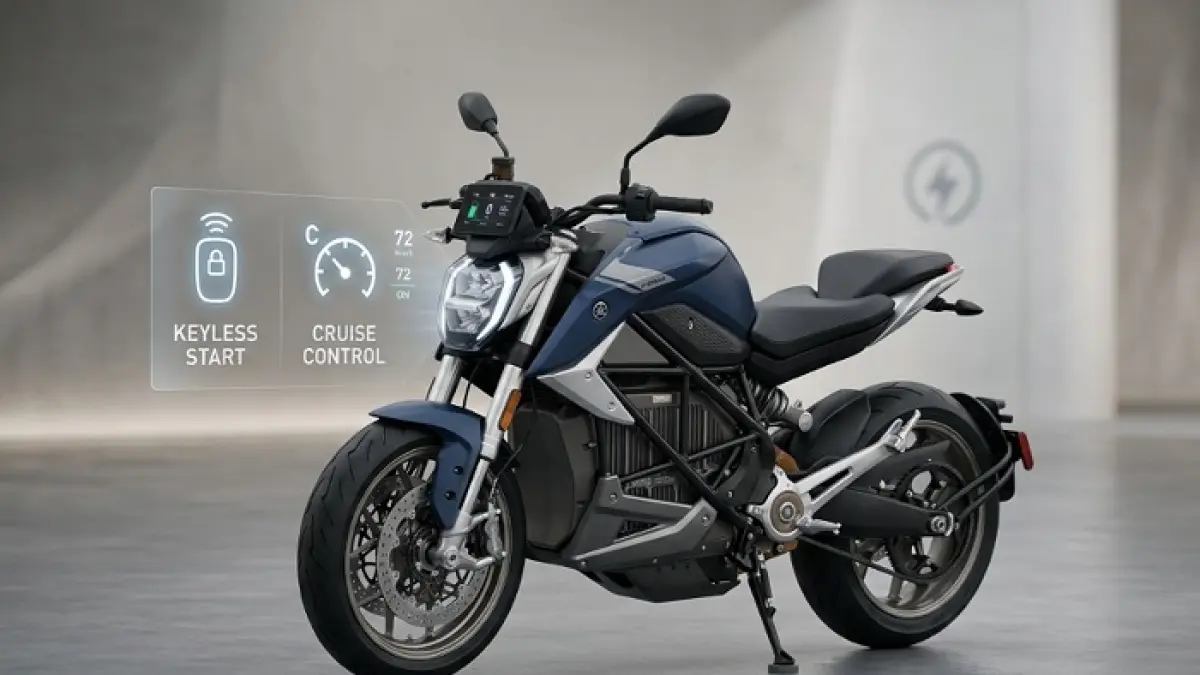 Teknologi Polytron Fox 350 makin canggih! Dari keyless hingga cruise control, ini fitur lengkap motor listrik modern. Ilustrasi Gemini AI