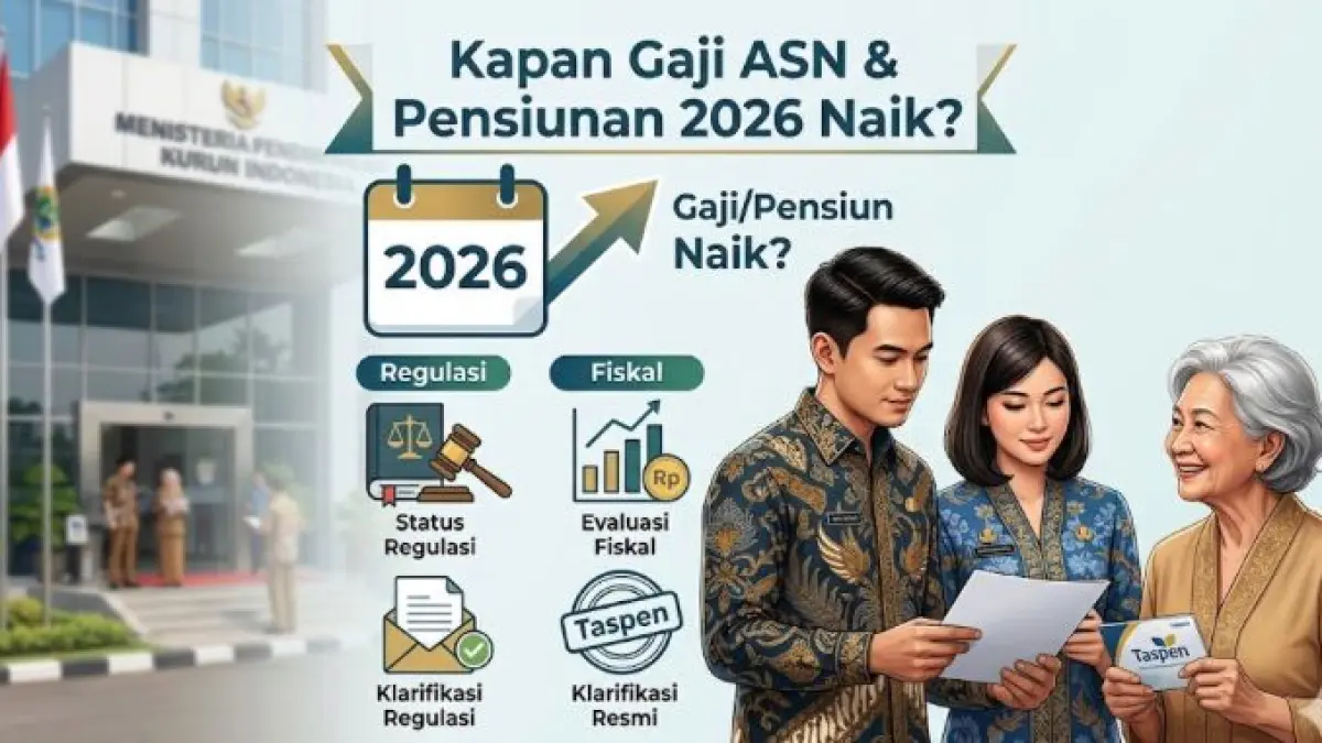 Kapan gaji ASN dan pensiunan 2026 naik? Simak penjelasan status regulasi, evaluasi fiskal, dan klarifikasi resmi Taspen mengenai kebijakan terbaru (gemini ai)
