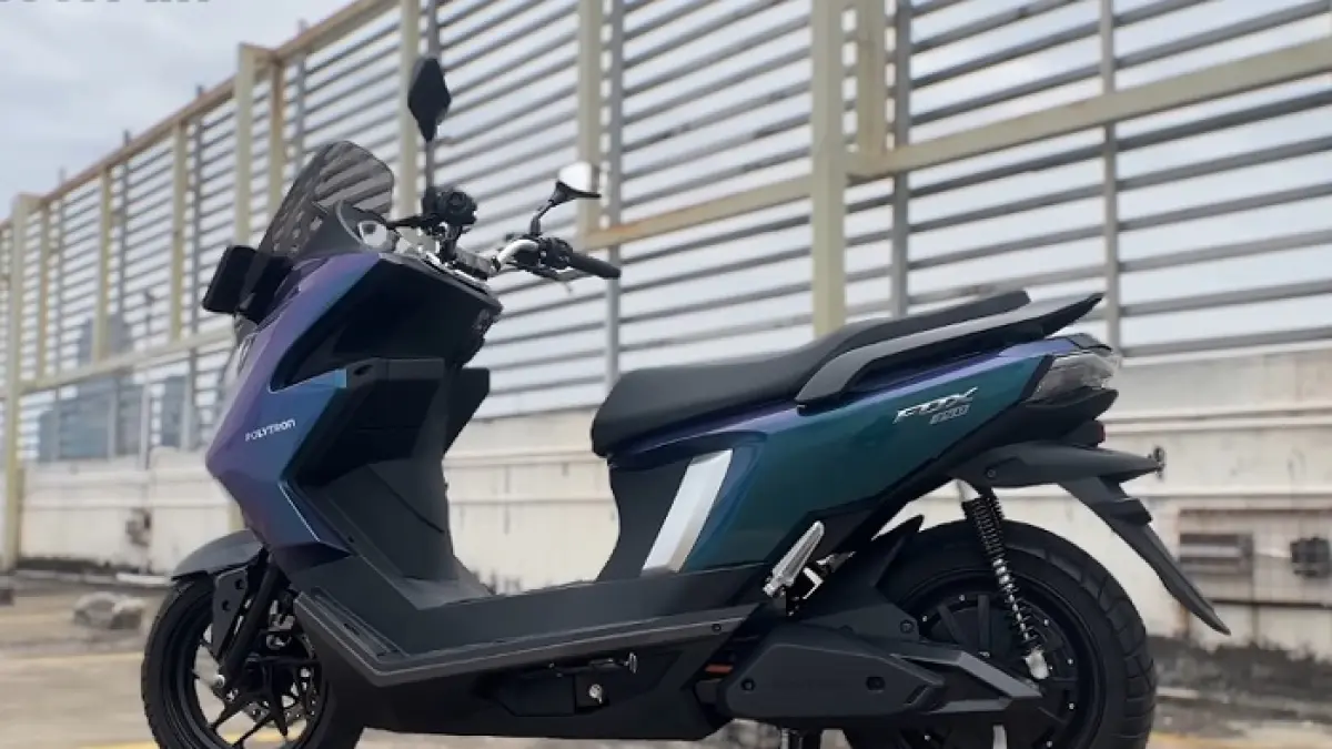 Polytron Fox 350 review motor listrik 2026, murah Rp15 jutaan dengan jarak tempuh 130 km dan fitur modern. (SC YOUTUBE)