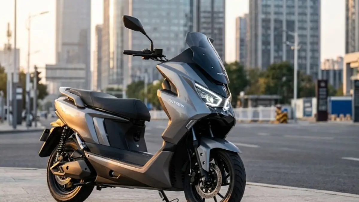 Polytron Fox 350, motor listrik Indonesia, skema sewa baterai, harga motor listrik 2026, motor listrik Polytron Fox 350 (Gemini AI)