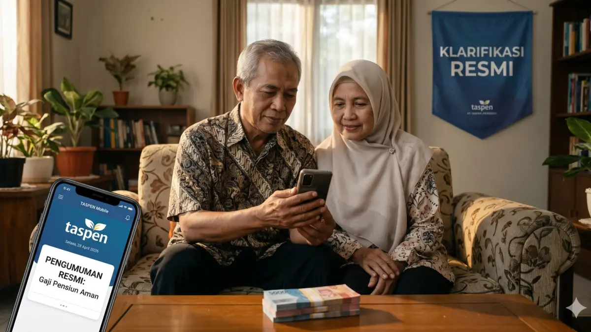 Dana pensiun 2026 disebut berubah, benarkah? Simak penjelasan resmi Taspen soal gaji pensiunan dan isu viral terbaru (Gemini AI)