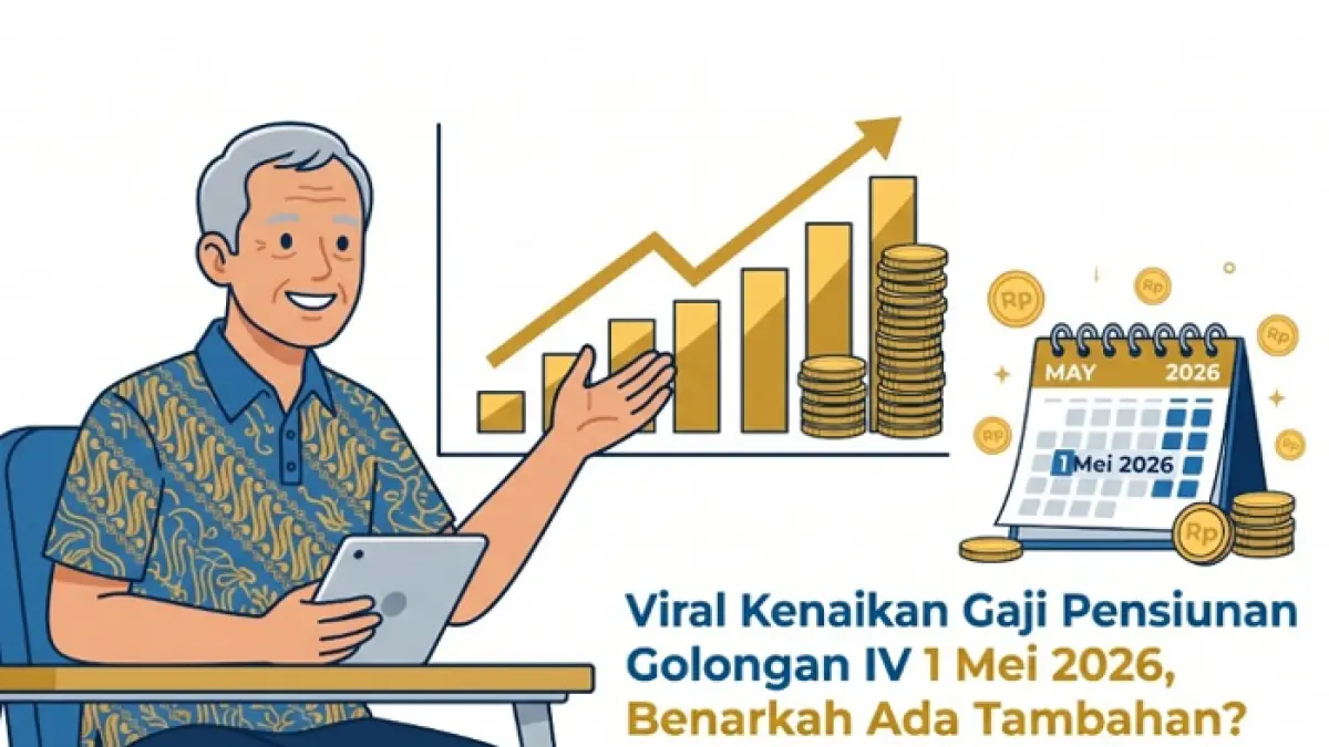 Rapel gaji pensiunan 1 Mei 2026 viral, benarkah cair? Ini penjelasan resmi Taspen yang wajib diketahui pensiunan (Gemini AI).