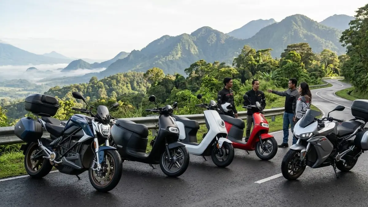 Motor listrik jarak tempuh terjauh 2025 hadir dengan performa tinggi dan bisa touring ratusan km. Ini 5 rekomendasi terbaiknya!