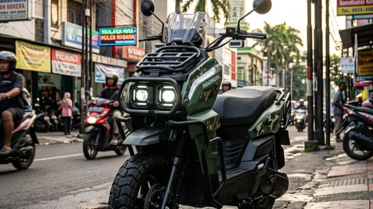 Indomobil e-Motor Tirano hadir dengan desain adventure, fitur canggih, dan jarak tempuh hingga 110 km. Simak ulasan lengkapnya!