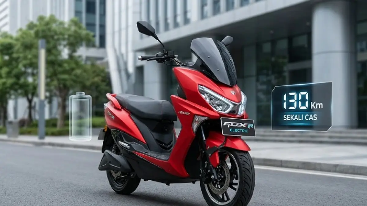 Motor listrik Zongsen IS5 hadir dengan jarak tempuh hingga 300 KM dan teknologi hybrid canggih. (Ilustrasi Gemini AI)