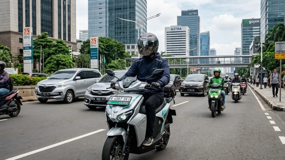 Perbandingan 5 sepeda listrik terbaik 2026 dengan fitur modern, baterai awet, dan harga mulai Rp5 jutaan. (Ilustrasi Gemini AI)