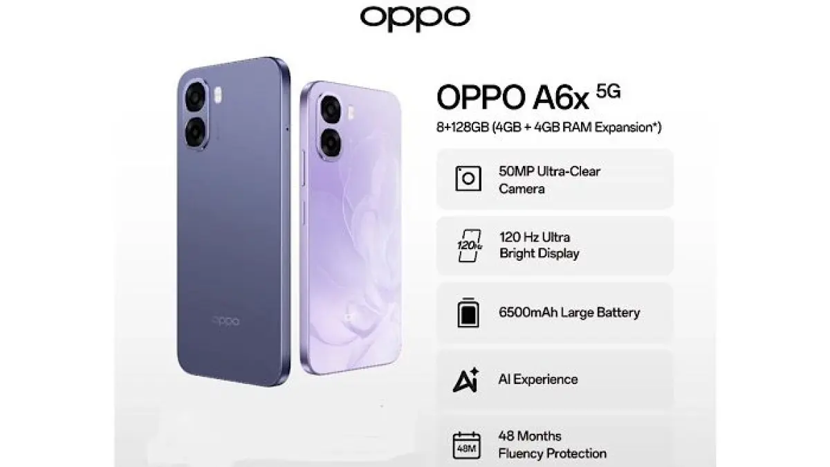 Review OPPO A6X 2026, HP murah Rp1,6 jutaan dengan baterai 6500 mAh dan layar 120Hz, tapi ada kekurangan penting. (pinterest)