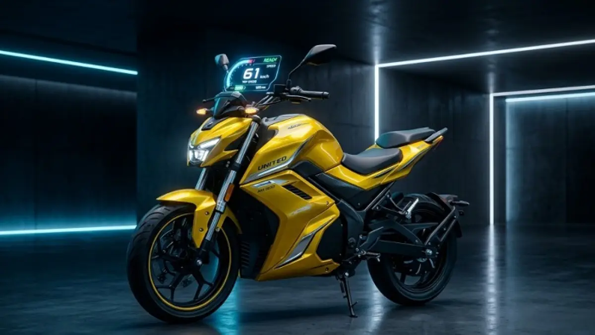 United MX 1200 jadi sorotan berkat fitur reverse, desain sporty, dan top speed hingga 61 km/jam. (Ilustrasi Gemini AI)