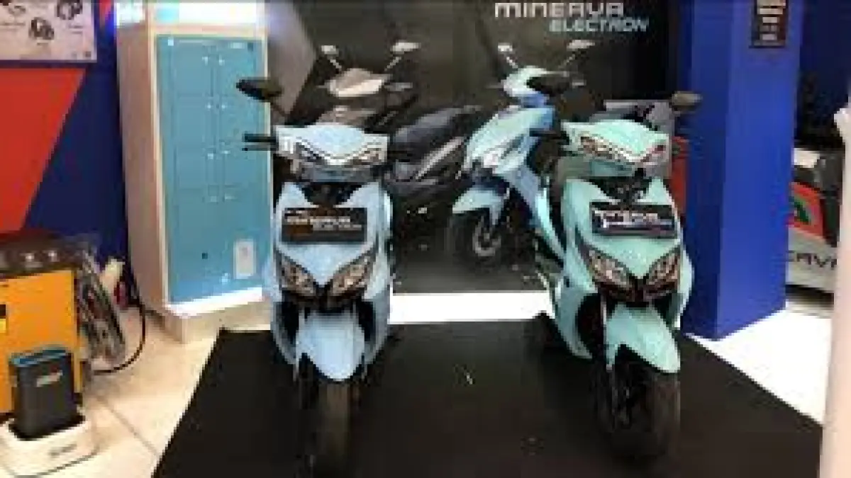 Minerva Electron M1 hadir sebagai motor listrik Rp16,5 juta dengan sistem swap baterai tanpa cas di rumah. Simak keunggulannya! (Sumber: Viva)