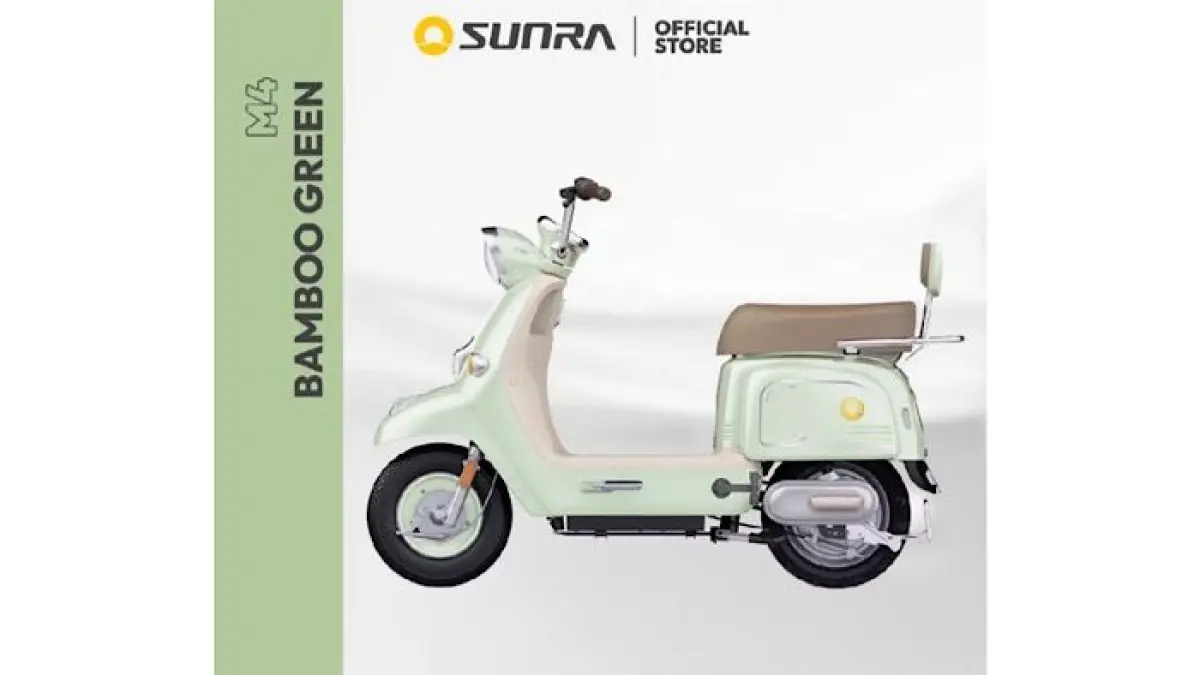 Spesifikasi Sunra Future: motor listrik retro dengan dinamo hingga 3000W dan jarak tempuh 80 km, cocok untuk harian!(pinterest)