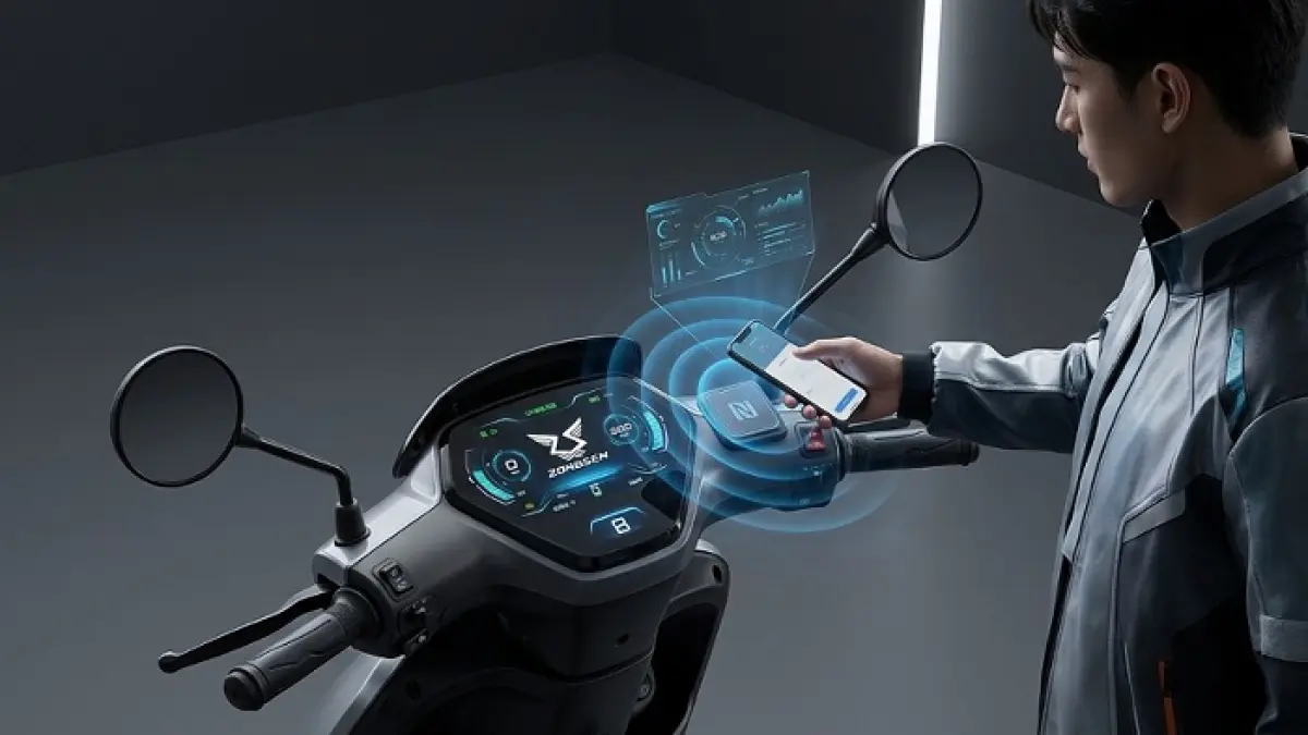 Motor listrik Zongsen S5 punya jarak tempuh 300 km, baterai modular, dan fitur modern untuk mobilitas hemat. (Pinterest)
