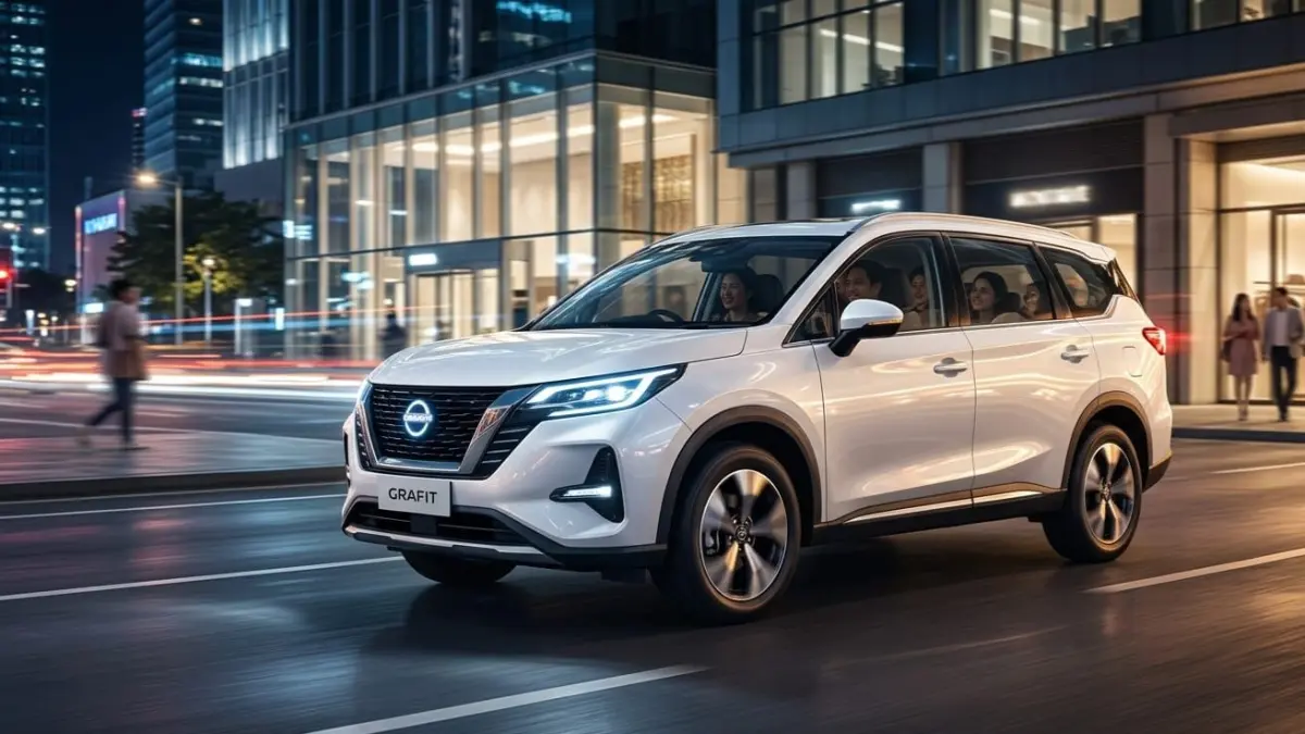 Nissan Grafit 2026 hadir sebagai MPV 7 penumpang harga Rp105 jutaan dengan fitur modern siap lawan Avanza dan Sigra.