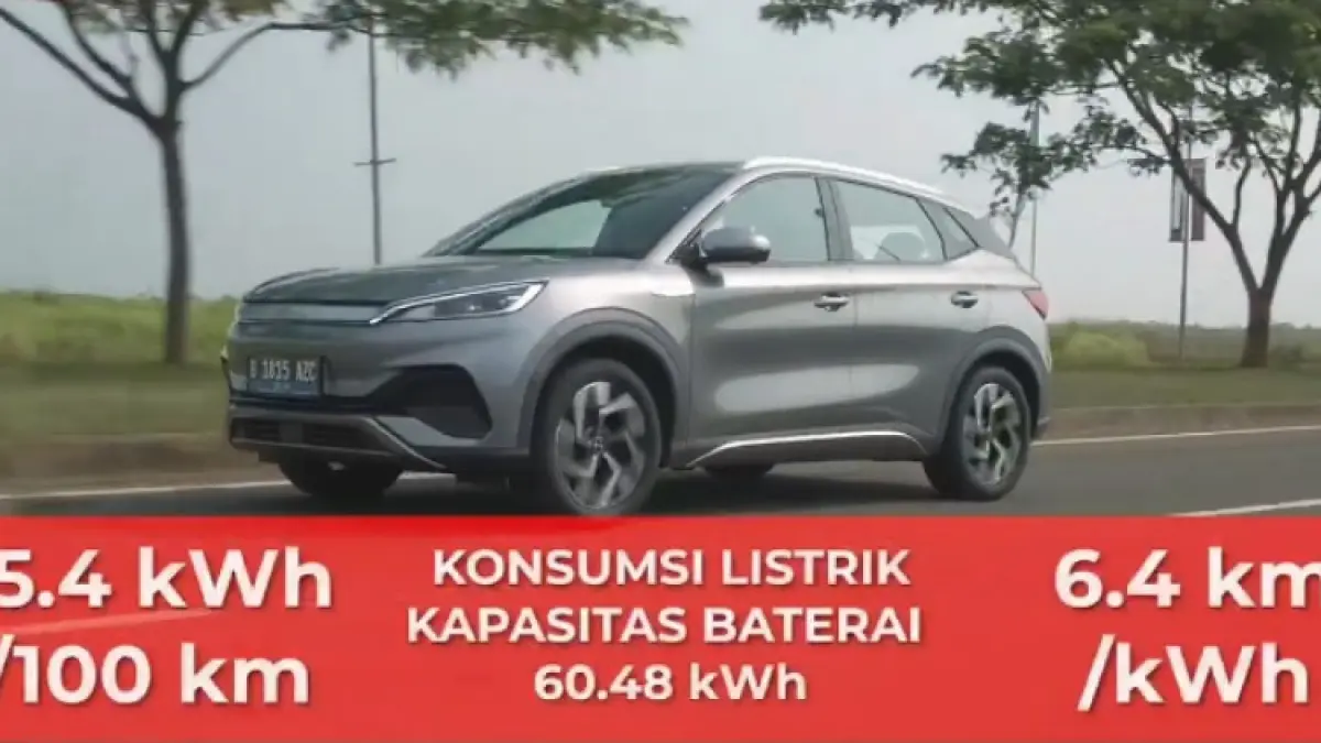 Review BYD Atto 3, SUV listrik dengan build quality rapi, tenaga 201 dk, fitur lengkap dan jarak tempuh hingga 480 km.
(screenshot youtube)