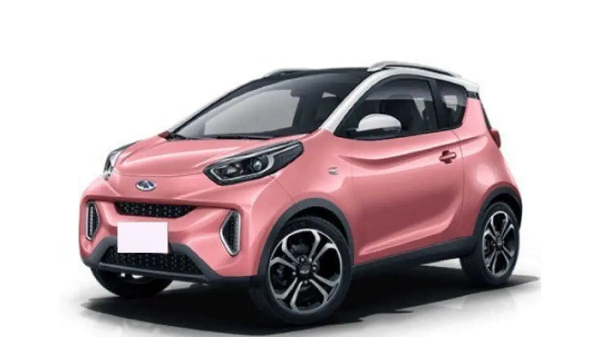 Chery QQ EV terbaru siap masuk Indonesia, mobil listrik imut warna pink dengan fitur modern dan cocok untuk mobilitas perkotaan.(pinterest)