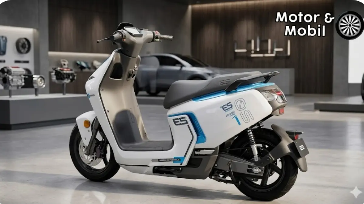 Motor listrik Zongsen ES5 hadir dengan jarak tempuh 300 KM, teknologi hybrid canggih, dan pengisian daya super cepat.(Gemini AI)