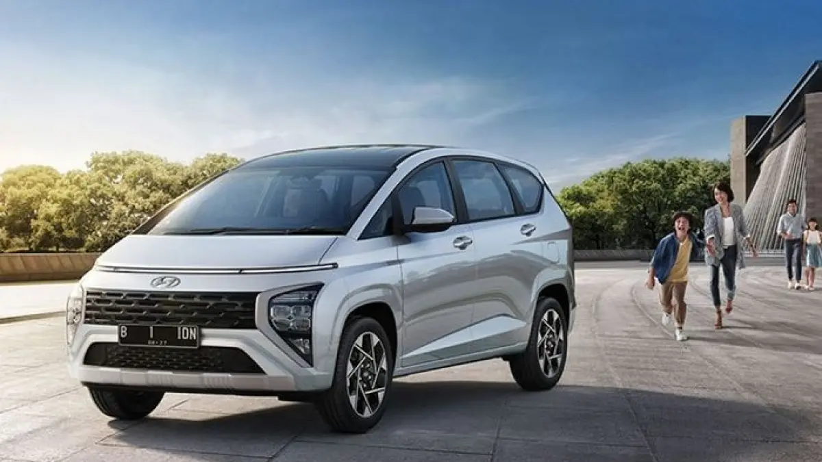 Hyundai Stargazer Essential 2026 hadir di Cimanggis Rp282 juta, stok baru MPV 7 seater, varian Prime hingga Kona N Line ikut tersedia.(Gemini AI)