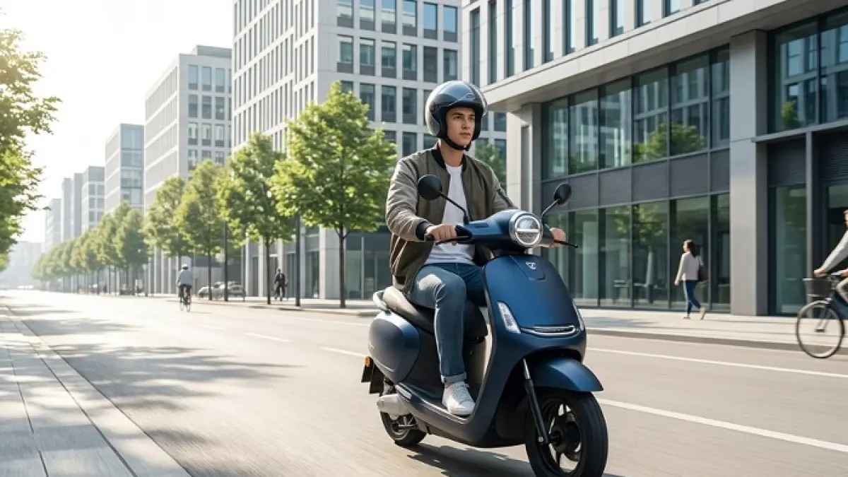 Motor listrik Zongsen IS5 diklaim mampu tempuh 300 Km dengan teknologi hybrid dan fast charging. (Ilustrasi Gemini AI)