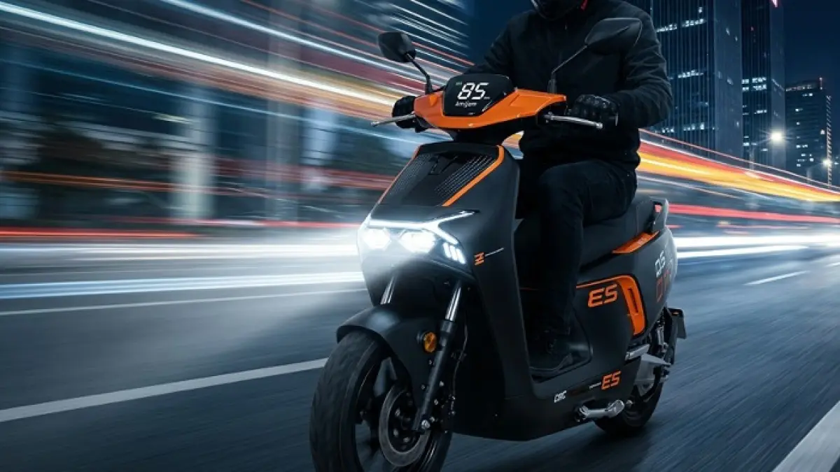 Motor listrik Zongsen S5 hadir dengan fitur modern, kecepatan 85 km/jam dan klaim jarak tempuh 300 km. (Ilustrasi Gemini AI)