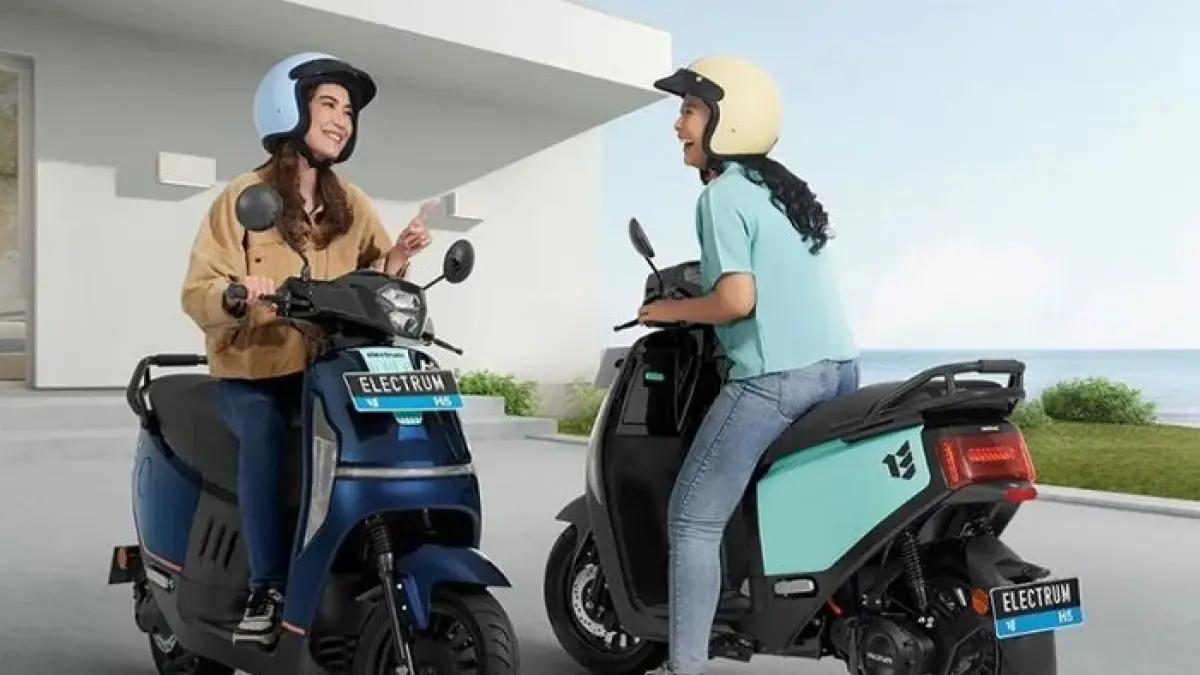 Gesits Raya G resmi hadir di IIMS 2023 dengan harga lebih murah dan jarak tempuh hingga 120 km memakai dua baterai. (Pinterest) 