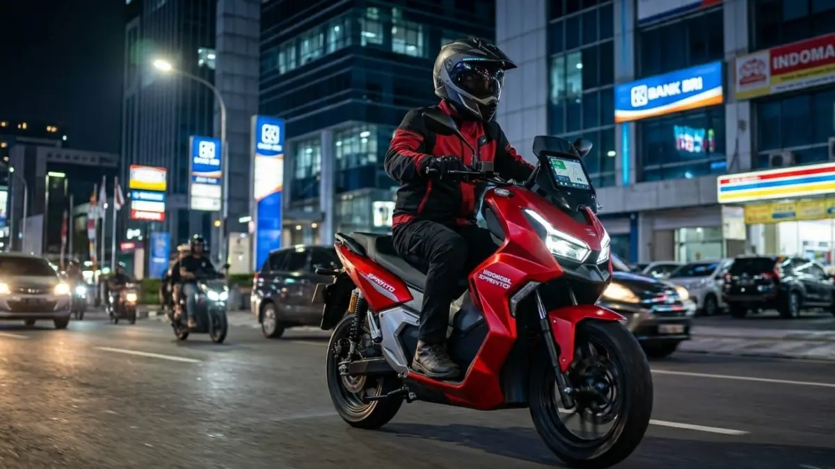 Indomobil E-Motor Sprinto hadir dengan top speed 90 km/jam dan jarak tempuh 110 km, harga cuma Rp25 jutaan.