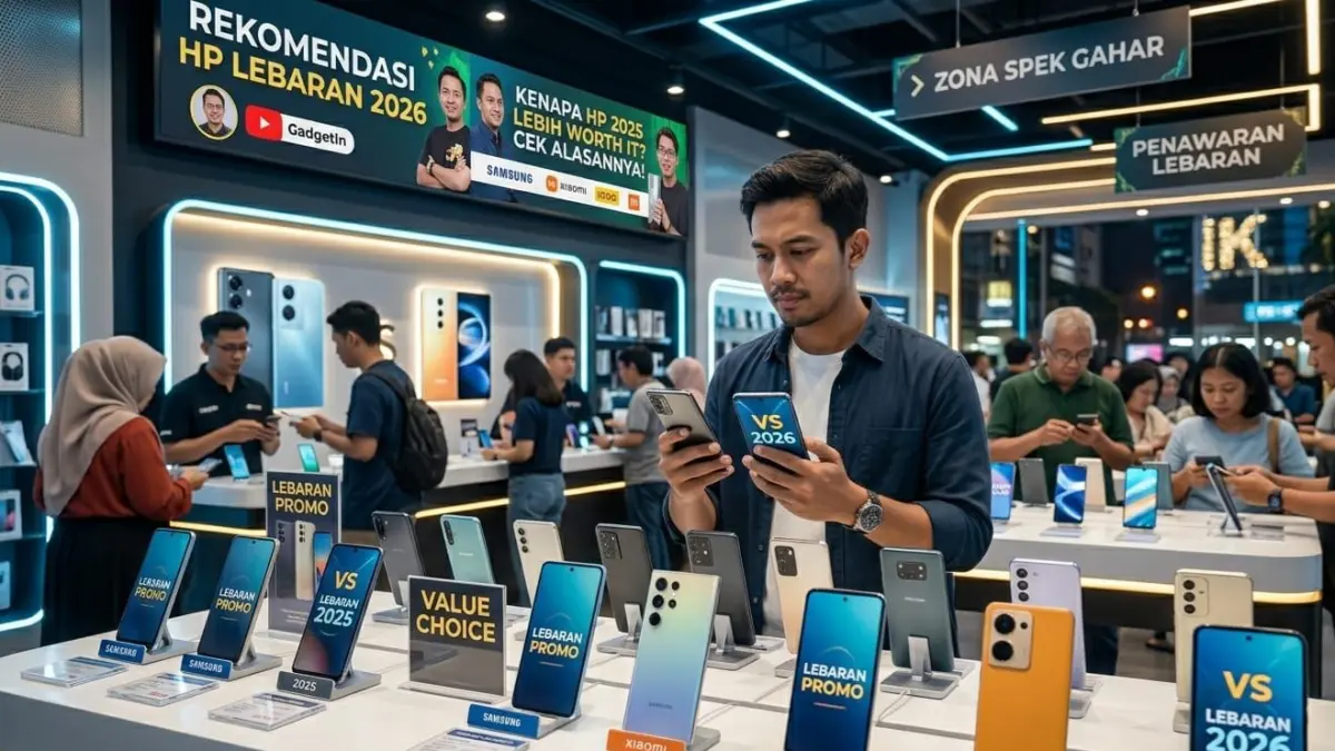 Rekomendasi HP Lebaran 2026 ternyata lebih banyak mengarah ke HP 2025 karena harga lebih worth it dan spek masih gahar.
