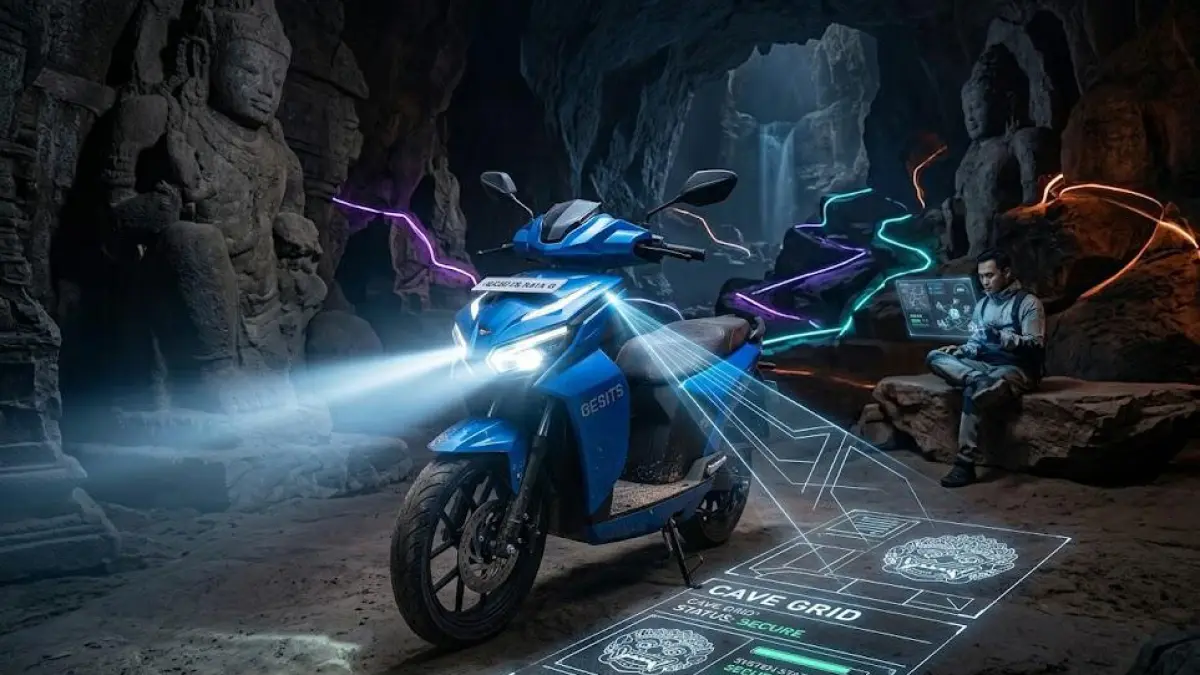 Gesits Raya G Resmi Debut di IIMS 2023, Harga Lebih Murah dan Jarak Tempuh Lebih Jauh Jadi Sorotan (Gemini AI)