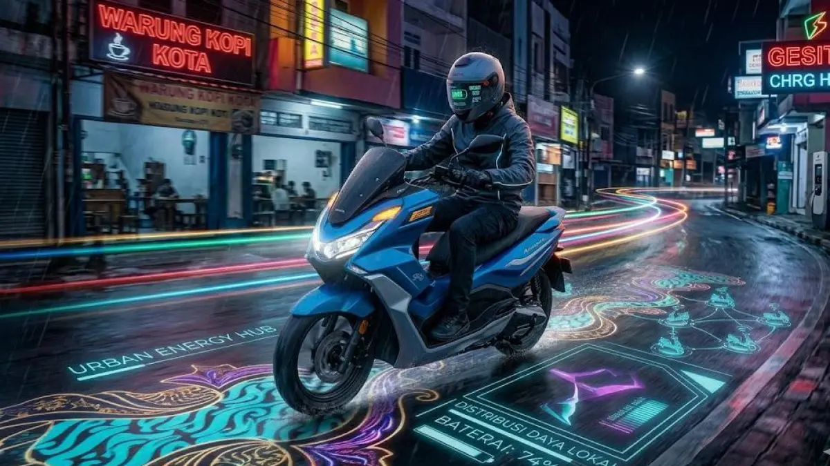 Motor Listrik Alpha One XP Resmi Meluncur, Jarak Tempuh 70 Km dan Speedometer TFT Jadi Sorotan di IIMS 2024 (Gemini AI)