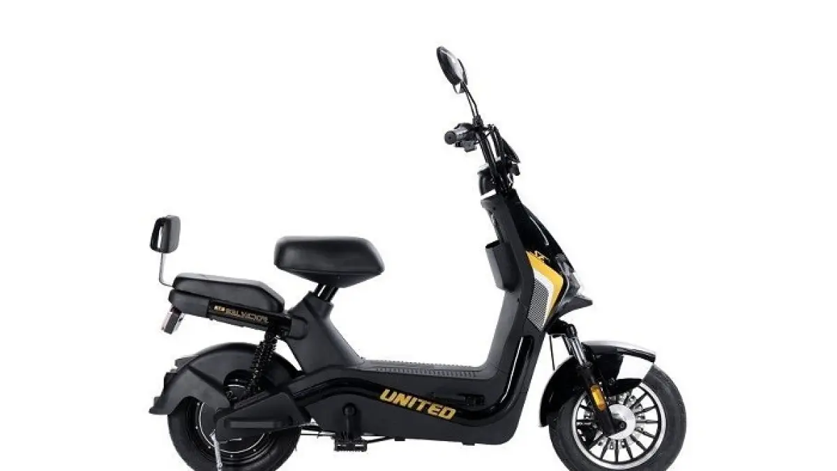 Sepeda listrik United Espana TG 800 watt hadir dengan NFC, Bluetooth, dan jarak tempuh 60 km, cocok untuk mobilitas harian modern.(Gemini AI)