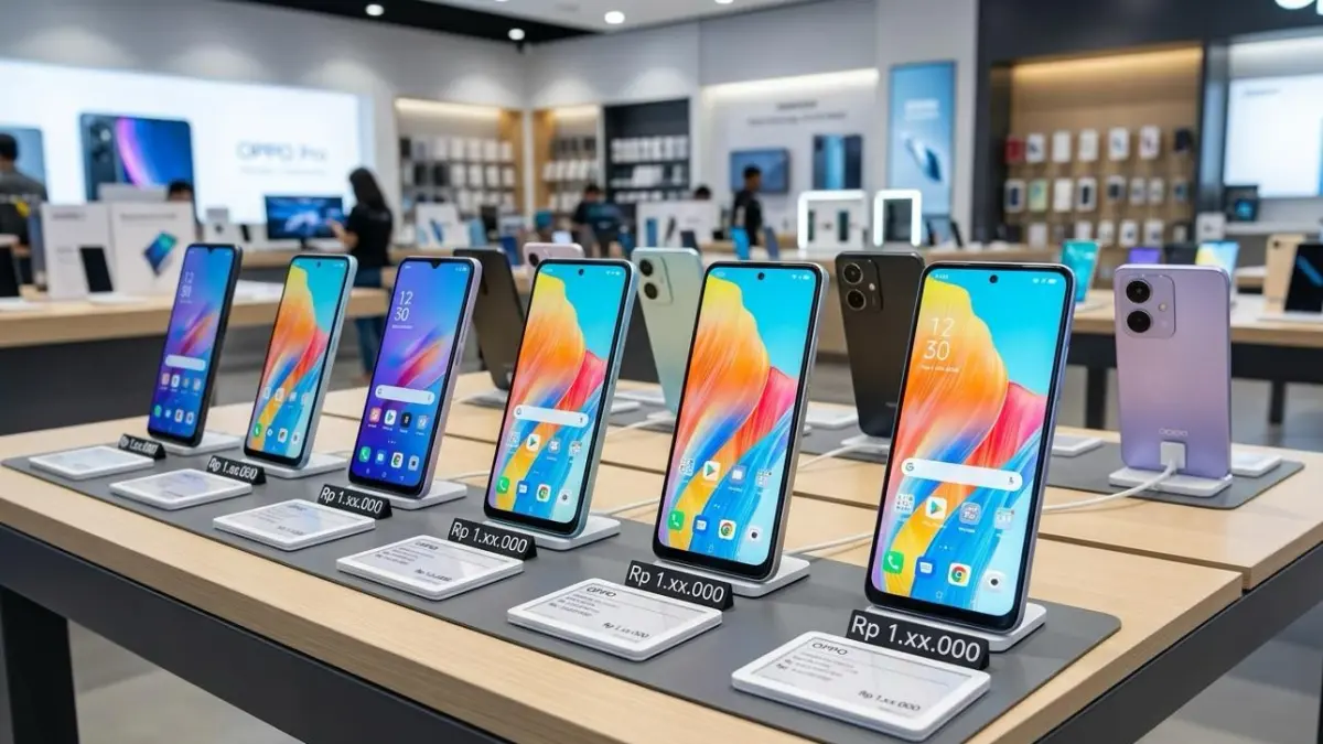 Daftar HP Oppo harga 1 jutaan terbaik akhir 2025, mulai Rp1,1 juta dengan baterai besar, fast charging, dan performa stabil.
