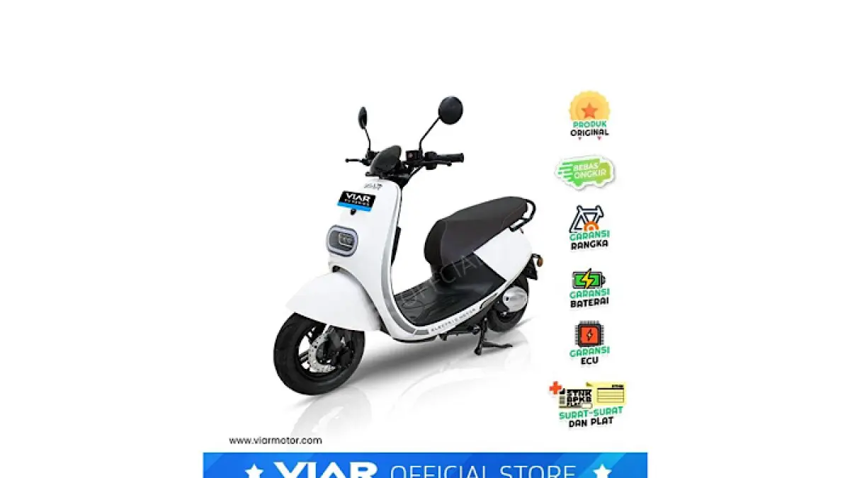 Review Viar Q1 terbaru, motor listrik rakitan lokal dengan jarak tempuh 120 km dan perawatan super mudah.(pinterest)