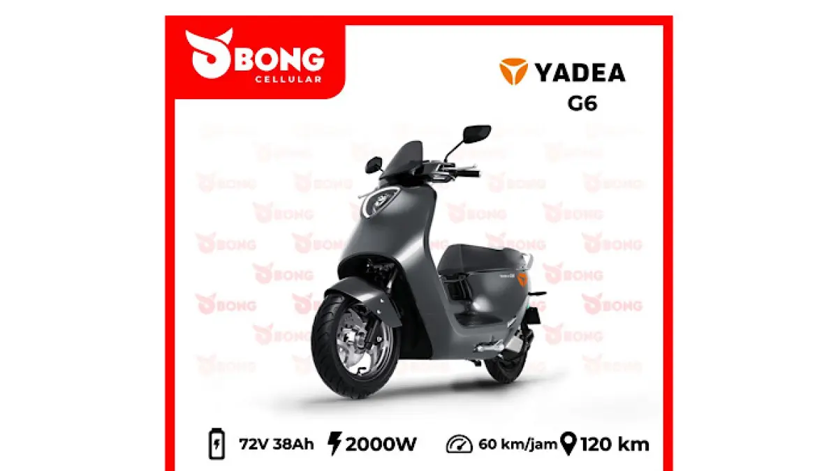 Review Yadea G6 terbaru, motor listrik premium dengan desain Eropa, handling stabil dan jarak tempuh hingga 100 km.(pinterest)